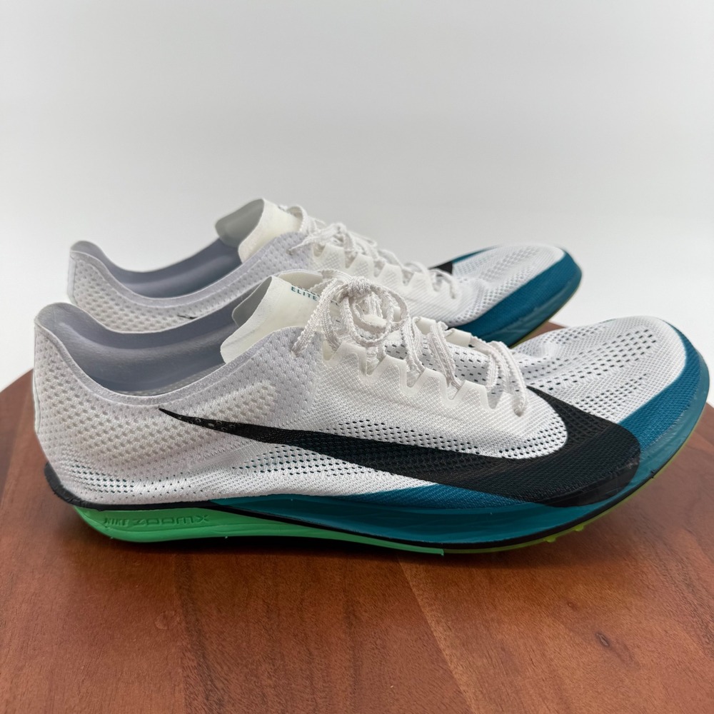 Nike‎ ZoomX Dragonfly 2 Elite White Black Teal Track Spikes FZ9315-102 Mens 14